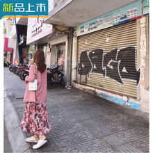 高腰碎花裙，微胖妹子的福音