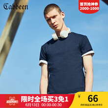 卡賓（CABBEEN） 短袖 男士T恤 深藍(lán)色87 