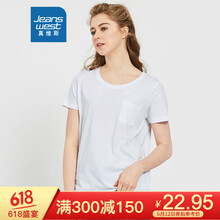 真維斯（Jeanswest） 口袋 短袖 T恤 女 圓領(lǐng)