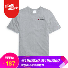 Champion 短袖 男士T恤 灰色 