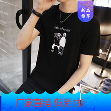 星涵（XINGHAN） 短袖 男士T恤 二人黑色 