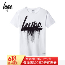 HYPE 短袖 男士T恤 白/黑色 