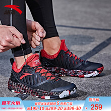 安踏（ANTA）籃球鞋1360-5/黑/大紅/安踏白 