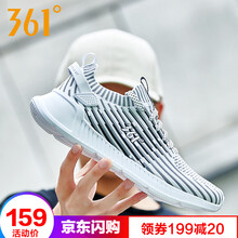 361度跑步鞋361度白/10U中灰 44，45以上，39，40，41，42，43