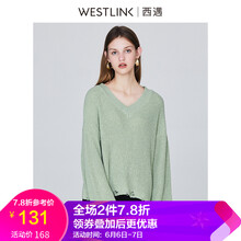 淺綠毛衣女