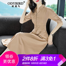 歐迪鳥(niǎo)（ODYBIRD） 純色 口袋 連衣裙