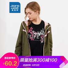 真維斯（Jeanswest） 連帽 長袖 女 短外套 拉鏈