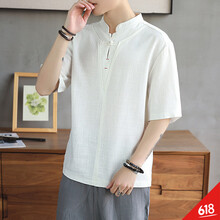 黑蘑菇（HEIMOGU） 短袖 男士T恤 TX777白色 