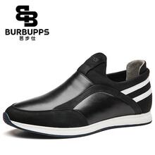 芭步仕（Burbupps）男士黑色-牛皮 42