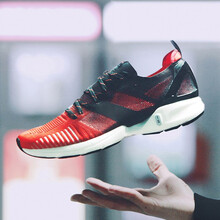 李寧（LI-NING）跑步鞋009-8亮茄紅/標(biāo)準(zhǔn)黑 42