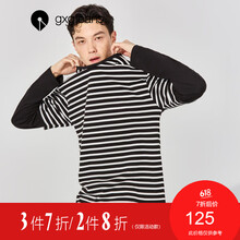 gxg.jeans 長(cháng)袖 男士T恤 黑白條 