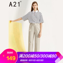 A21 高腰 直筒褲 女 長褲 休閑褲