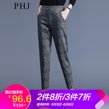 格子女西褲