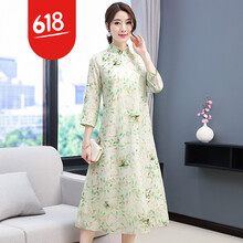 復(fù)古印花長裙，打造浪漫小仙女