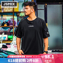Jsmix 短袖 男士T恤 黑色 