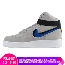 耐克（NIKE）板鞋灰色藍標 