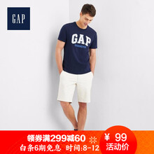蓋璞（GAP） 短袖 男士T恤 TAPESTRY NAVY 