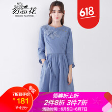 勿忘花  口袋 連衣裙