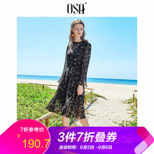 osa拼接連衣裙