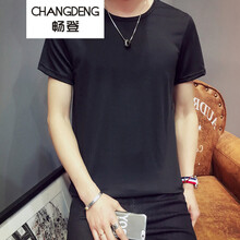 暢登（CHANGDENG） 短袖 男士T恤 DT702黑色 