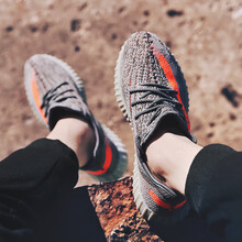 瑪薩皇冠（Maza Hongnan）跑步鞋灰橙【情侶款】 35