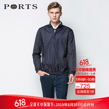 PORTS 長袖 男士T恤 NAVY/TAN 