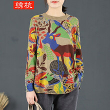 元素,小鹿,復(fù)古,新款,流行,趨勢(shì),毛衣,樣式