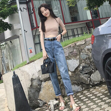 復(fù)古破洞牛仔褲，穿出街頭好身材