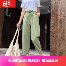 高腰修身喇叭褲，微胖妹子的福音