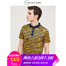 圣得西（Sundance） 短袖 男士T恤 黃色 