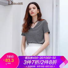 迪圖（Ditto）  短袖 T恤 女 V領