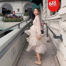 清新長(cháng)袖連衣裙，打造曼妙身姿