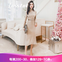 卡思彤（Cosstot） 純色 紐扣 連衣裙