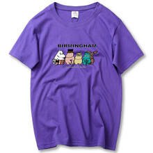 歐倫薩（OULUNSA） 短袖 男士T恤 紫色 動(dòng)物 