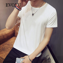 EVOLU 短袖 男士T恤 白色 