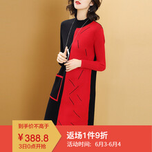 元素,新款,大碼,樣式,流行,趨勢,毛衣裙,紅色