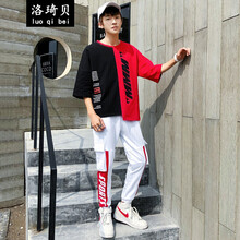 梵.戴克 短袖 男士T恤 黑紅 