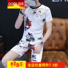 古萊登（GODLIKE） 長袖 男士T恤 荷花白 
