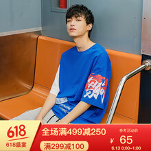 Glemall 短袖 男士T恤 深藍-oversize版型，喜歡修身拍小一碼 