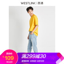 西遇（Westlink） 短袖 男士T恤 黃色 