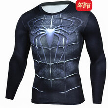 鹿斯特 長(zhǎng)袖 男士T恤 長(zhǎng)袖黑蜘蛛 S，XL，L，XXL，XXXL，M