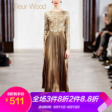 Fleur Wood  褶皺，鏤空，立體裝飾，蕾絲 連衣裙