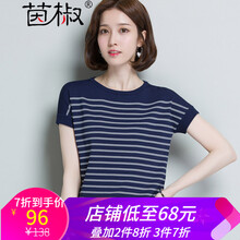 潮女圓領(lǐng)t恤