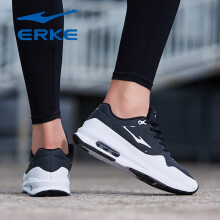 鸿星尔克（ERKE）跑步鞋正黑/正白 42
