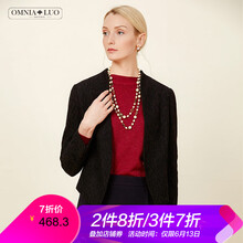 歐柏蘭奴（OMNIALUO） V領 九分袖 女 短外套 斜襟
