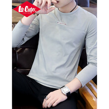 Lee Cooper 長袖 男士T恤 長袖灰色 
