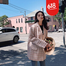 復(fù)古風牛仔外套，打造時尚小仙女