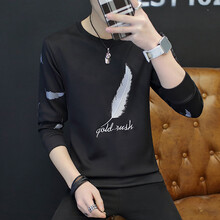 魯賓克 長袖 男士T恤 A112-W2744黑色 XL，L，M，XXL，XXXL