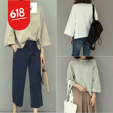 珂梵圖（Kefantu） 綁帶 短袖 T恤 女 圓領(lǐng)