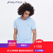 諾帝卡（NAUTICA） 短袖 男士T恤 天藍色 4NN 